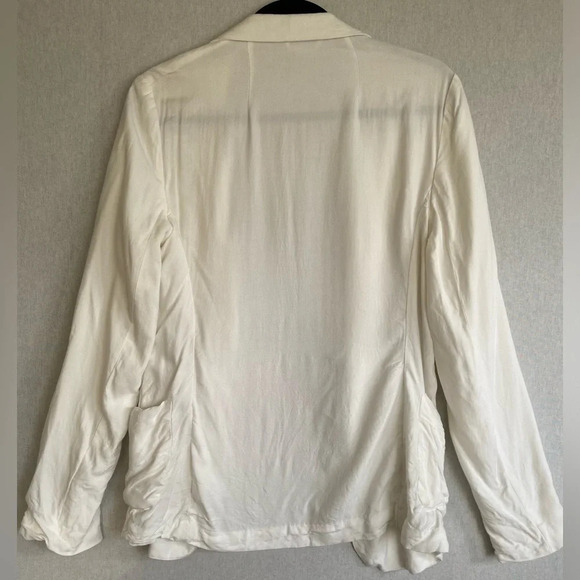 Talula  Aritzia classic white Kent lightweight open blazer Sz 6 - Picture 4 of 16